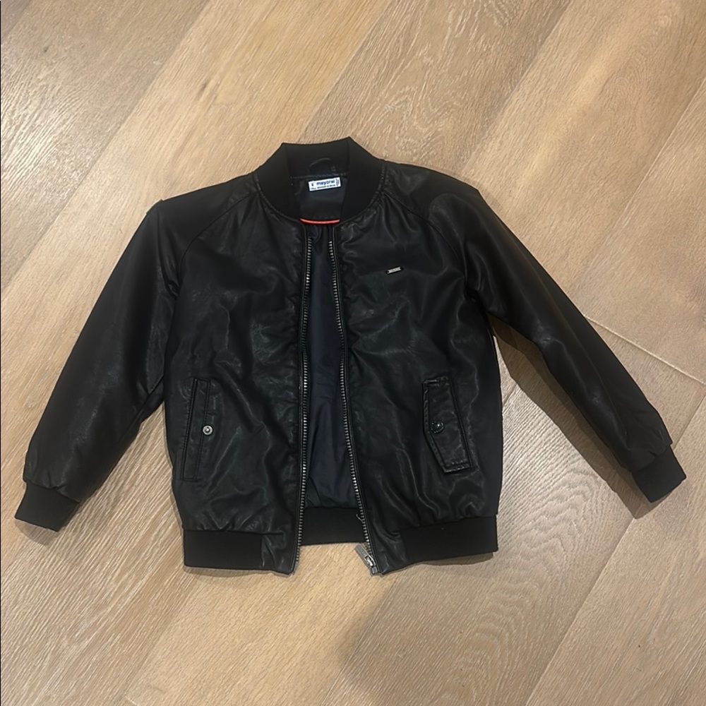 Mayoral Black Kids Bomber Jacket